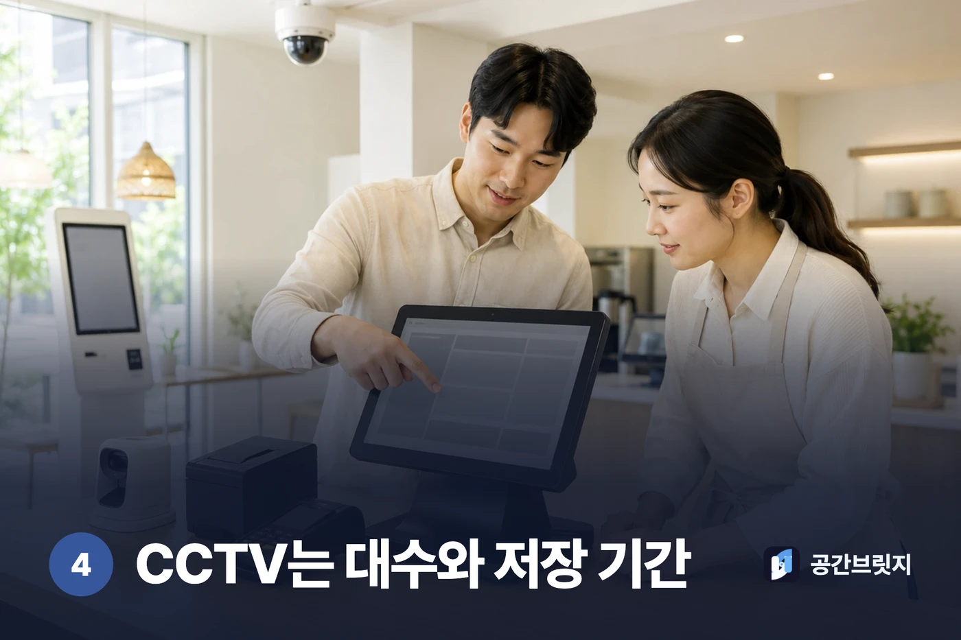 CCTV는 대수와 저장 기간. 숫자로 안 적히면 금액이 나중에 바뀝니다