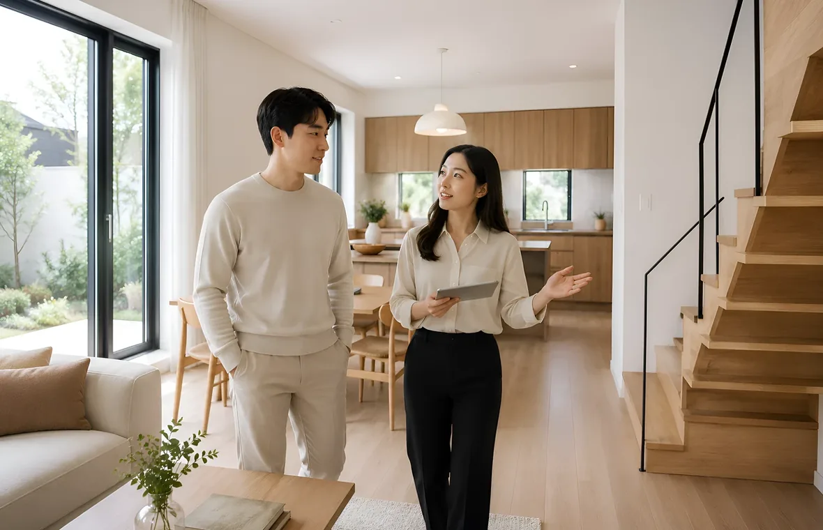 현장 상태와 보수 구간을 확인하는 모습